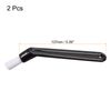 uxcell Coffee Machine Brush Nylon Head Black Espresso Machine Grinder Cleaning 137mm 2pcs