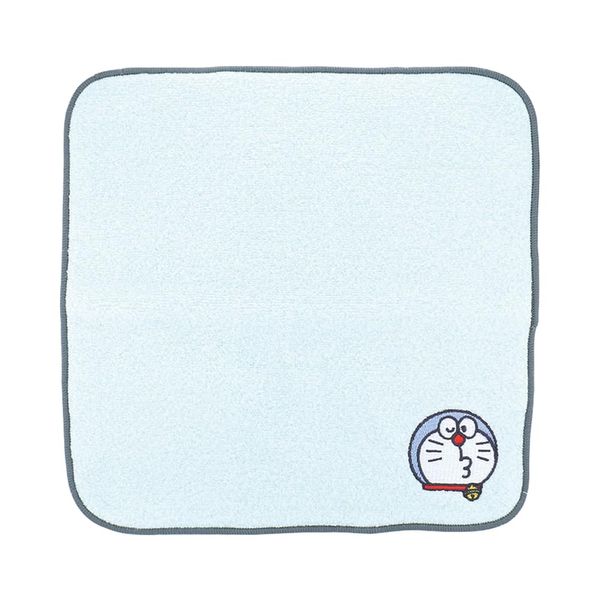 I'm Doraemon LDR-T002-BL Flower Ring Hand Towel (Blue)