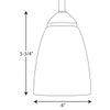 Progress Lighting P5113-09 Gather Pendants, Brushed Nickel