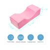 Toymay Comfortable Eyelash Extension Neck Pillow,Memory Foam Neck Contour Pillow for Sleeping Support,Beauty Salon Lash Grafting Pillow,Removable Pink Velvet Cervical Pillow