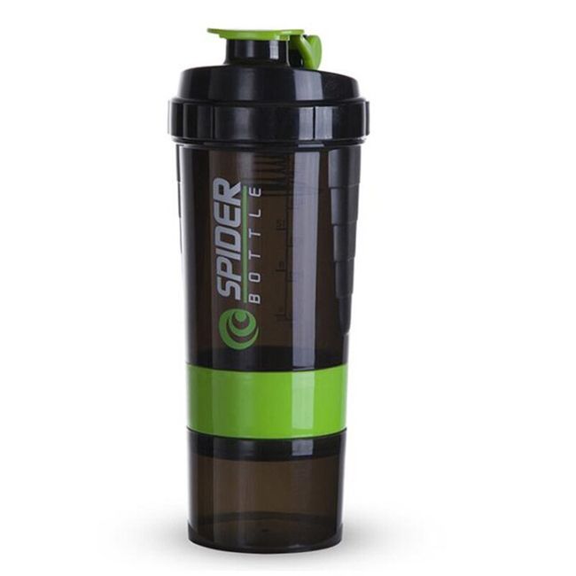 3 Layer Fitness Sports Bottle Shaker Cup Milkshake Cup Protein