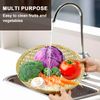 Natural Bamboo Woven Trays, Round Handmade Stackable Basket for Kitchen, Dining, Garden Organization Flat Fruit Vegetable Storage (3 Size)
