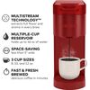K- Slim Single Serve K-Cup Pod Coffee Maker, with 3 Brew Sizes, Multistream Tech
