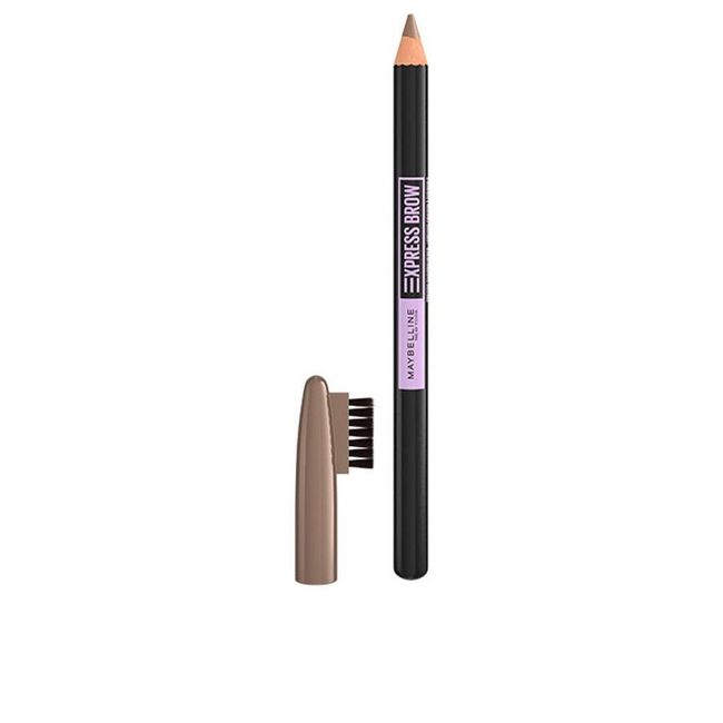 Maybelline New York Super Pigmented & Cuff Eyebrow Pencil - Coconut Oil Formula Tempered Tip & Comb - Express Brow Shaping Pencil - Shade 03 Soft Brown