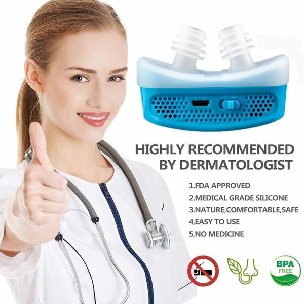 Mens Womens Anti Snoring Device Sleeping Aid Apnea Nose Machine Tool Sleeping US