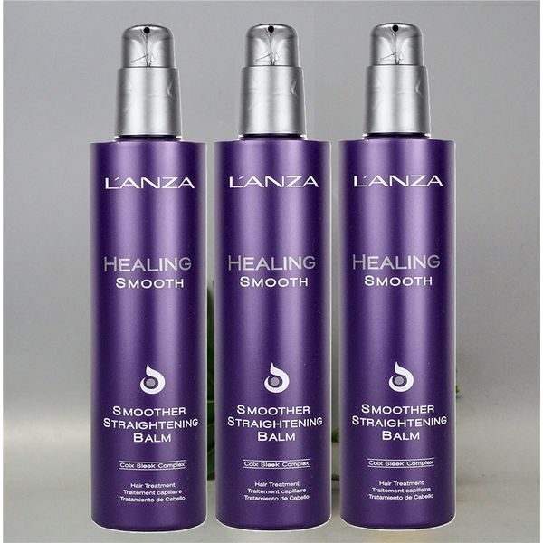 3 PACK Lanza Healing Smooth Smoother Straightening Balm 8.5oz / 250ml