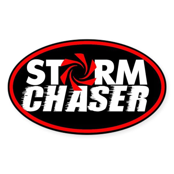 CafePress Storm Chaser Oval Sticker Oval Car Bumper Sticker