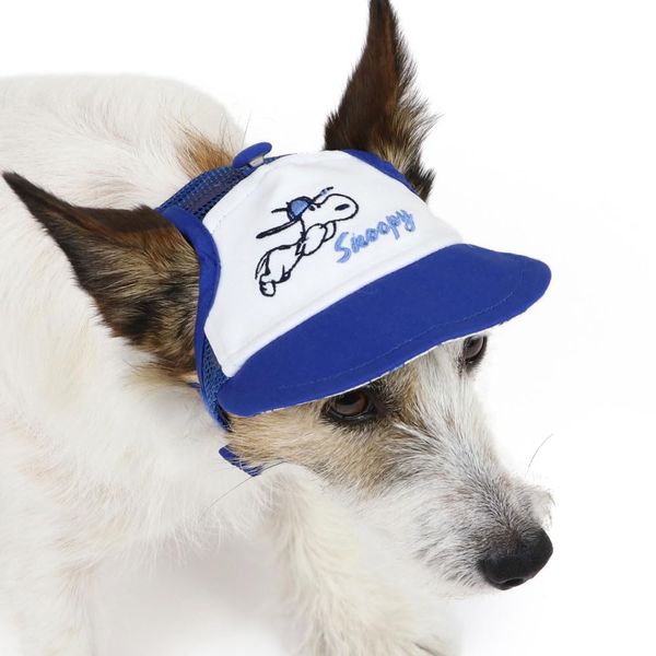 Pet Paradise Dog Hat Clothes Baseball Snoopy Nice Catch Cap Blue 3S