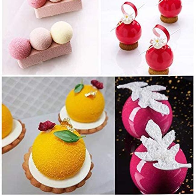 3D Silicone Molds Mini Truffle 15 Hole Round Ball Shaped Baking Moulds Cake  Mold for Dessert