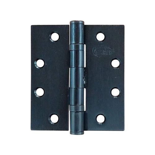 Hinge Outlet Square Ball Bearing Commercial Door Hinges,Heavy Duty Steel, Non-Removable Pin (4.5 Inch x 4 Inch, Black, 2 Pack)