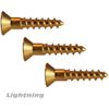 #10 x 1" Brass Wood Screws Square Drive, Flat Head Countersunk Qty 250