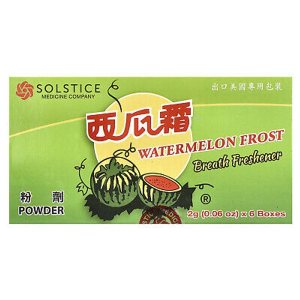 Breath Freshener, Watermelon Frost, Powder, 6 Pack, 0.06 oz (2 g) Each