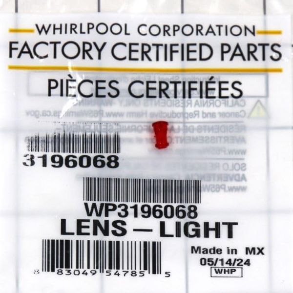Allstar Appliance Parts WP3196068 Range Indicator Light