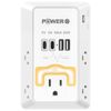 Electrical Outlet Extender with USB Ports(2C2A), Snug Wall Outlet with Night Light, Surge Protector, Wall Plug Adapter for Multiple Devices, Wall Socket Expander