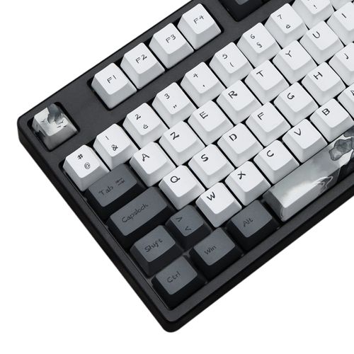 MOLGRIA Ink Lotus Custom Keycaps, 140 Set for Gaming Keyboard, PBT OEM Profile Dye Sublimation Keycaps for ANSI/ISO Layout Keyboard
