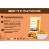 Herbs Botanica Wild Turmeric Powder For Face Reduces Acne, Face Mask, Dark Spots, Hyperpigmentation, Smooth Skin, Improves Skin Tone, Anti Aging, Exfoliator| Amba Haldi Powder | Kasturi Manjal | Kasturi Turmeric | Aromatic Turmeric 150 Gms / 5.30 oz