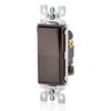 Leviton 5603-2, 15 Amp Decora Rocker 3-Way Switch, Grounding, Brown