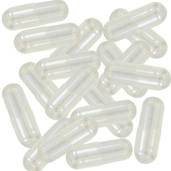 1,000 Empty Gelatin Capsules; Size -00-