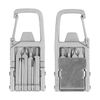 VOBOR Outdoor Multitool - Keychain Multitool 12 in 1 Folding Multi Tool Stainless Steel Outdoor Screwdriver Bit