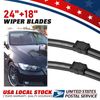 Windshield Wiper Blades Size 24"18" Easy DIY Install & Superior Road Visibility