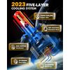 AUXBEAM H4/9003 LED Headlight Bulb Conversion Kit High Low Dual Beam 6500K White