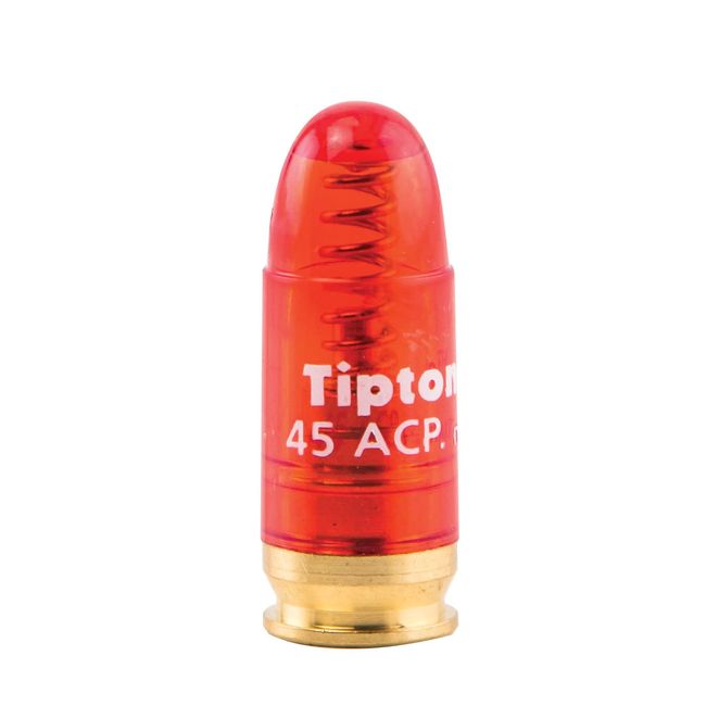 Tipton Pistol and Revolver Snap Caps with False Primer, Reusable Construction, in Various Calibers for Dry-Firing, Practice and Safe Firearm Storage Red