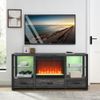 11 Temperature Settings 23''Electric Fireplace Insert Ultra Thin Heater