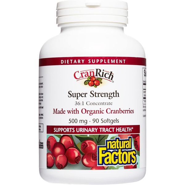 Natural Factors CranRich Super Strength, 90 Softgels