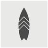 Stylish Surfboard Wall Cookie DIY Craft Reusable Stencil - 5.5 Inch
