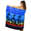 Funky Hawaiian Shirt, Sarong Beach, blue, One Size