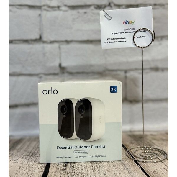 Arlo VMC3250-100NAS Essential 2-Camera Outdoor Wireless 2K Security Camera (2nd