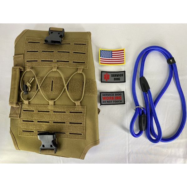 Dog Harness Lightweight Tactical Working Dog Training Molle Vest Pull Free