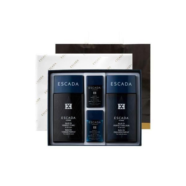 Escada Homme Perfect Blue EX 2-piece set + gift wrapping / Men&#39;s Skin Lotion Gift