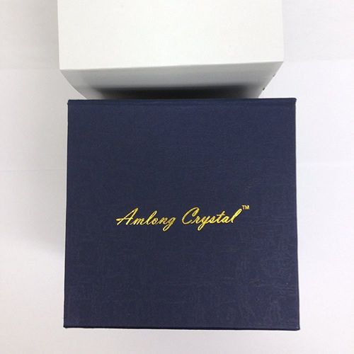 Amlong Crystal Hue Reflection Lotus Flower with Gift Box, 4 inch, Yellow