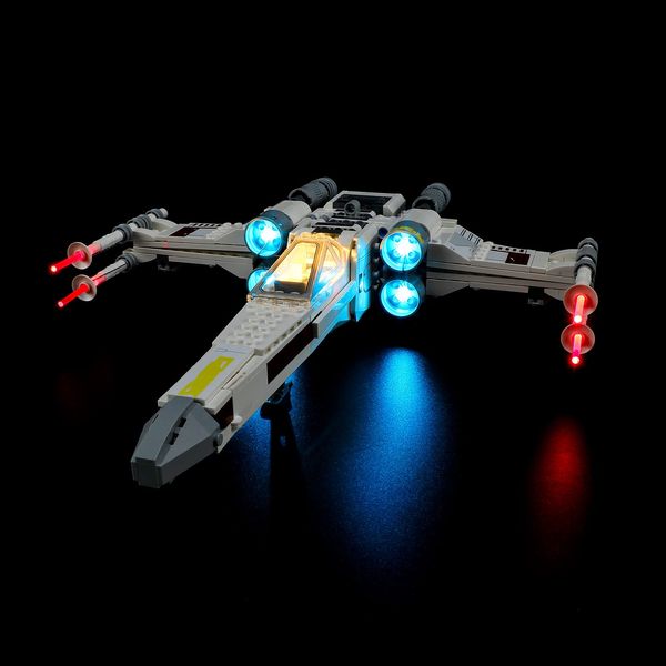 BRIKSMAX Led Lighting Kit for LEGO-75301 Luke Skywalker's X-Wing Fighter - Compatible with Lego Star Wars Building Blocks Model- Not Include Lego Set