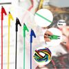 AEDIKO 5pcs Alligator Clips to Banana Plug Cable 1m/3ft Stackable 4mm Banana Socket Test Leads for Multimeter Terminals Measuring Cable