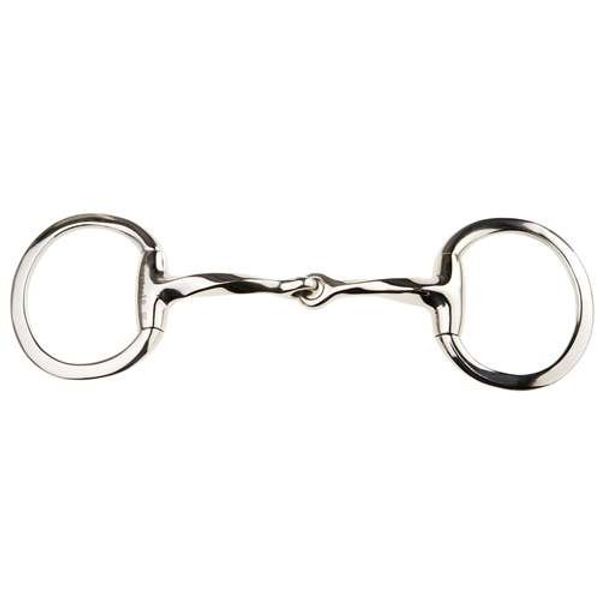 Korsteel JP Stainless Steel Slow Twist Eggbutt Snaffle Bit, 4.75"