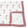 SARO LIFESTYLE Peppermint Design Candy Cane Print Table Runner, 16" x 72", Red
