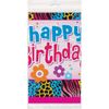 Wild Birthday Plastic Tablecloth, 84" x 54"