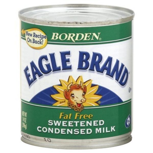 Borden, Eagle Brand, Condensed Milk, Fat Free, 14oz Can (Pack of 4) by Borden [Foods]