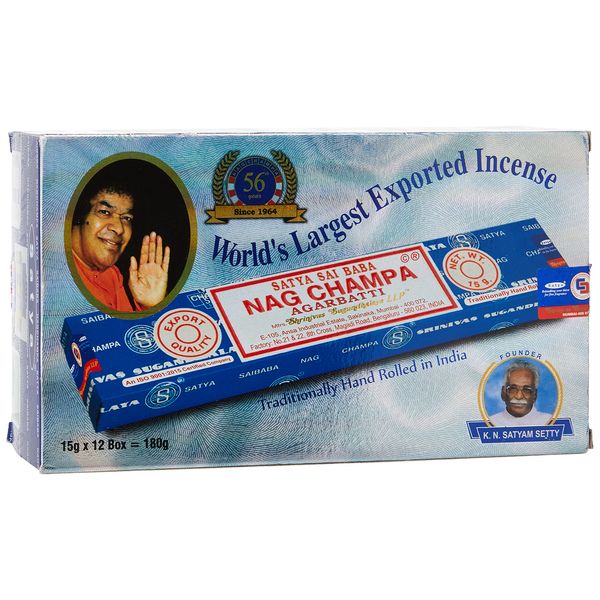 Satya FBA_II100NC Nag Champa Incense Sticks 15 gms (Special 12 Pack)