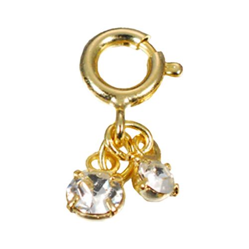 Jewelry-Nail NH-0095 Circle Twin Crystal G-1