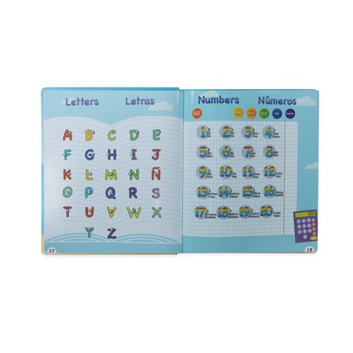 Bilingual Children's Book in English and Spanish, Interactive Kid Book, Fun Educational Toy to Learn English, and Spanish AudioBook for Kids (Ages3+)