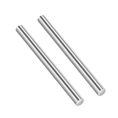 Etauwe 1/2" Diameter 8" Length 304 Stainless Steel Solid Round Rod for, Metal Solid Shaft Rods, for DIY Craft and Metal Working, 2 PCS