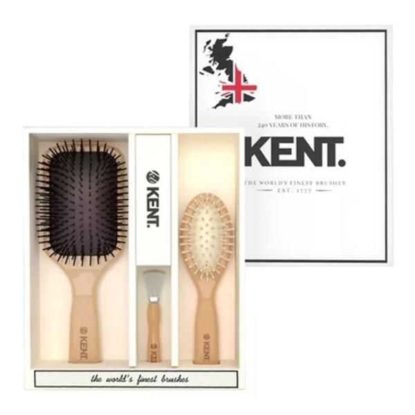 Kent paddle, cushion brush set