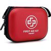 Mini First Aid Kit - 150 Piece Small Waterproof Hard Shell Medical Kit