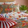 furn. La Vida Festive Reversible Duvet Cover Set - Single - Multicolour
