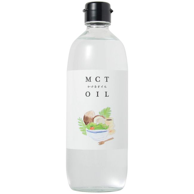 MCT Oil, 16.6 oz (470 g), Large Capacity, 100% from Coconut, 100% Medium Chain Fatty Acids, Flat Craft