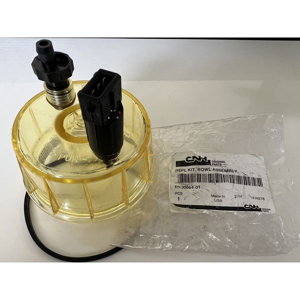 CUP BOWL FILTER WATER SEPARATOR FUEL SENSOR CNH NEW HOLLAND