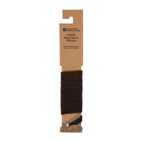 Mountain Warehouse Round Shoe Laces - 100cm Hiking Boot Laces Brown